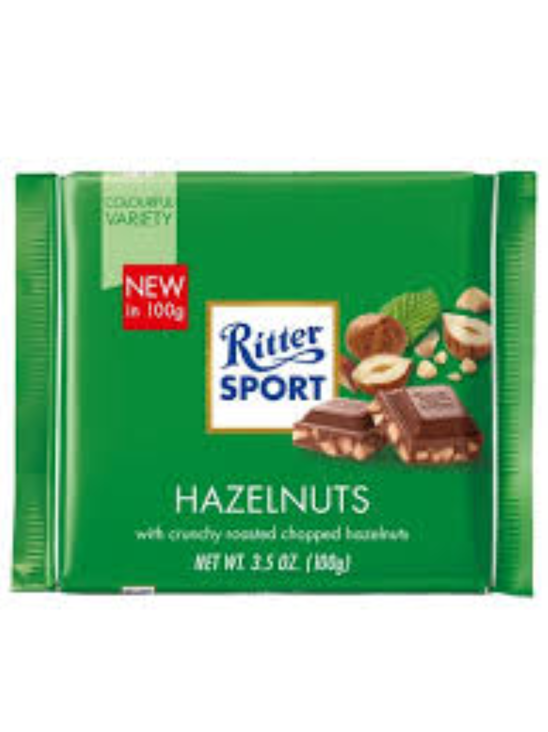 RITTER SPORT HAZELNUTS 100G